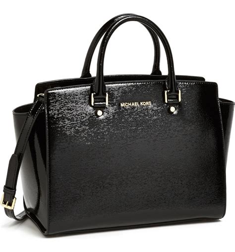 michael kors de selma large leather satchel 30f5slms7t|selma saffiano leather satchel.